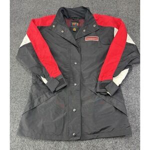 Vintage Nebraska Cornhuskers AVIDIVA Jacket Small Black Red Nylon Go Big Red